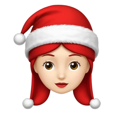 gorro mamá Noél navideño sticker