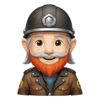Gnome biker sticker