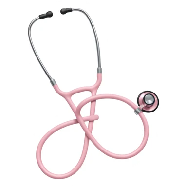 pale pink stethoscope sticker