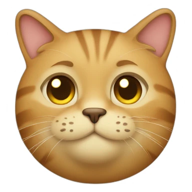 Lite-brown-Fat-cat sticker