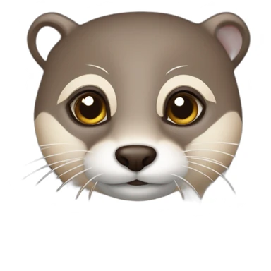 loutre avec des cœur dans les yeux sticker