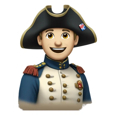 smiling French soldier in the Crimean War sticker