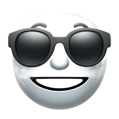 Smiling Robot Face with Sunglasses sticker
