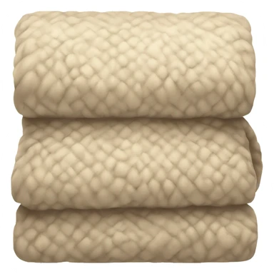 Beige cozy blanket sticker