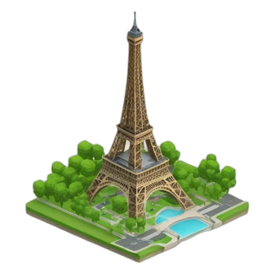 Une poubelle mangeant la tour Eiffel sticker