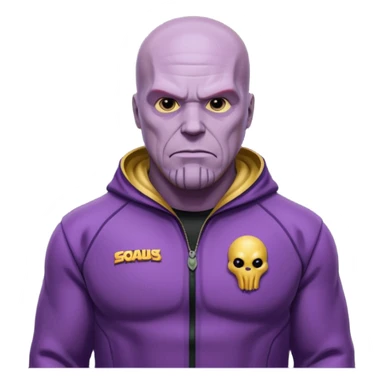 Thanos player 230 squid game sticker