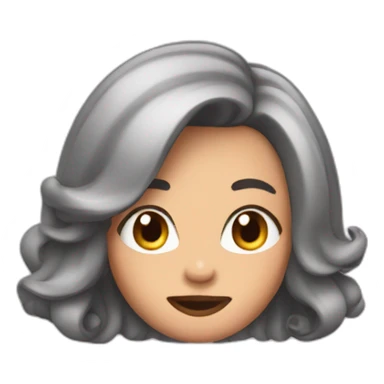 The girl farts Bob hairstyle. sticker