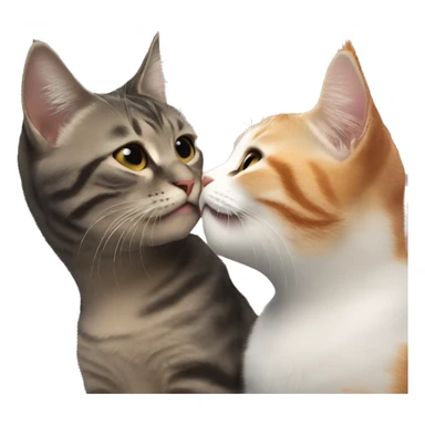 kiss cats sticker