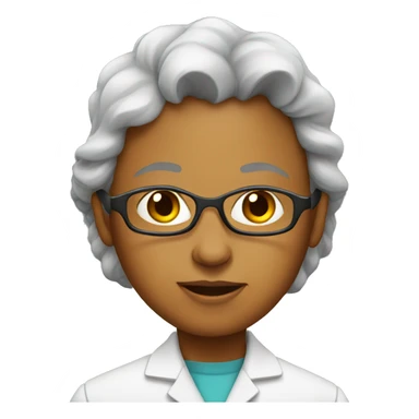 scientist woman sticker
