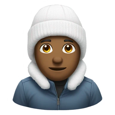 white winter hat no person sticker