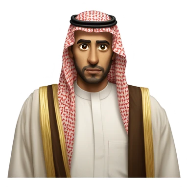 photorealistic  Faisal King of Saudi Arabia serious sticker