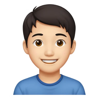 Asian individual age 18-22yr. Juvenile Adult - carefree. fun loving

 sticker