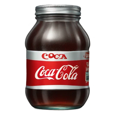A jar of Coca-Cola sticker