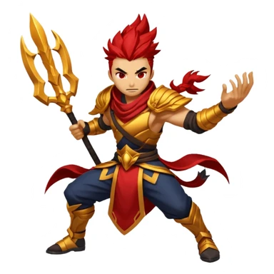 Generate me Genesis Nightbringer Yasuo emoji with aggressive colors sticker