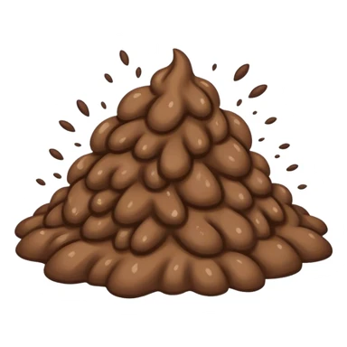 The classic iPhone exploding emoji but it’s exploding poop sticker