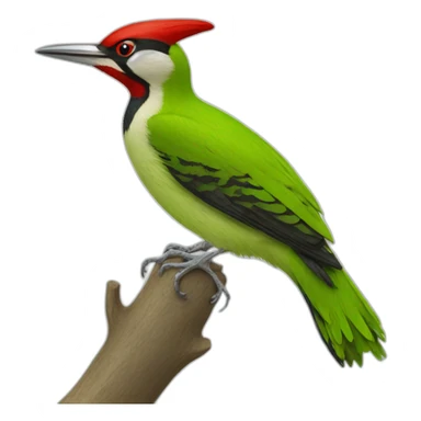 Green Woodpecker sticker