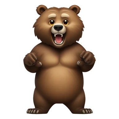 grizzly bear hang loose  sticker