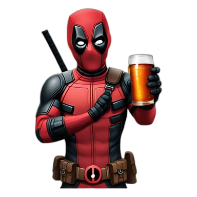 Deadpool's drinking jagermaister sticker