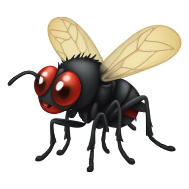 a midge (tiny fly) looking like a vampire) sticker