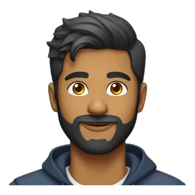 sri lankan 25 year old handsome and stylish guy with a beard sticker