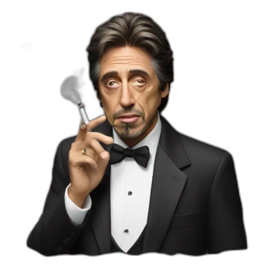 Al Pacino smoke ciage sticker