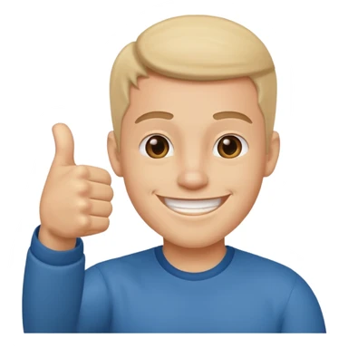 Buat gambar those bad tings guy dari sml yg sedang senang dan berikan jempol sticker