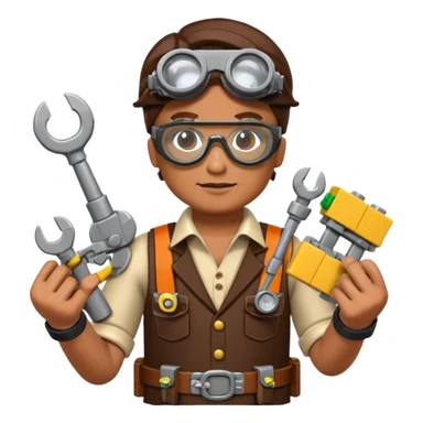 Steampunk Inventor lego sticker