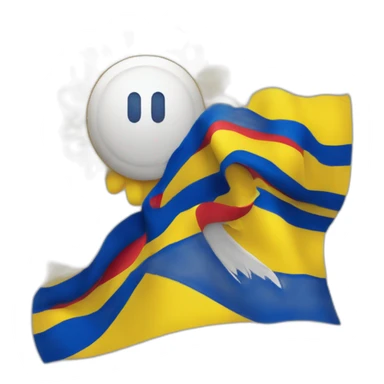 Yo de 63 años con la bandera de Colombia sticker