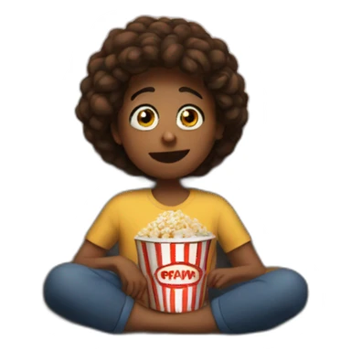 Watching movies  sticker