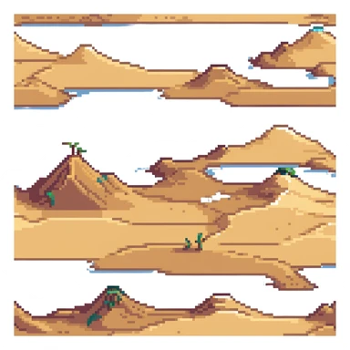sand dunes in a vast desert sticker