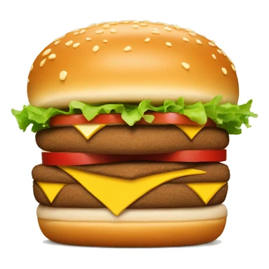 Big n tasty burger with a McDonald's logo on a top bread sticker