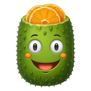 pickle with a orange bob cut sticker