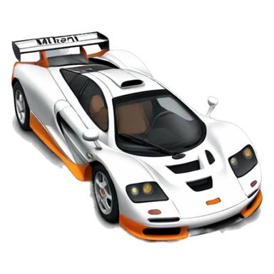 a mclaren f1 car sticker