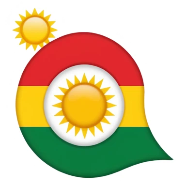 Kurdish flag sticker