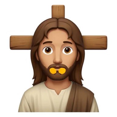 Jesus Christ on his cross  sticker