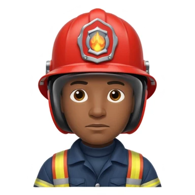 Black fireman sticker