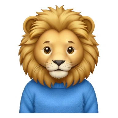 lion wearing  jumper sticker