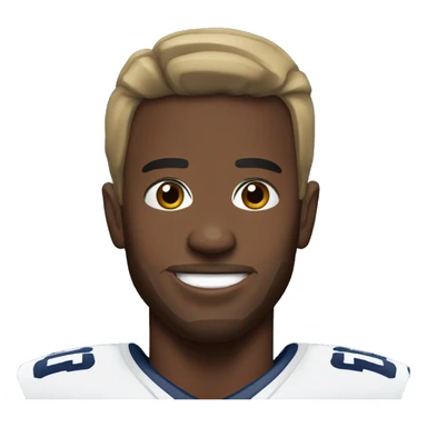 Cowboys player winning sticker