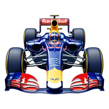 Um carro de fórmula 1 da rede Bull de 2010 de frente  sticker