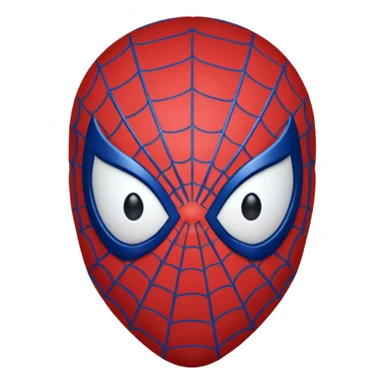 Spiderman face emoji sticker