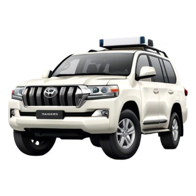 Toyota Land Cruiser - Toyota (Model Year: 2021) (Iconic colour: White) sticker