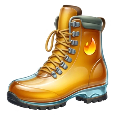 Glass hiking book that shines  sticker