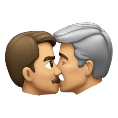 Bolsonaro and lula kissing sticker