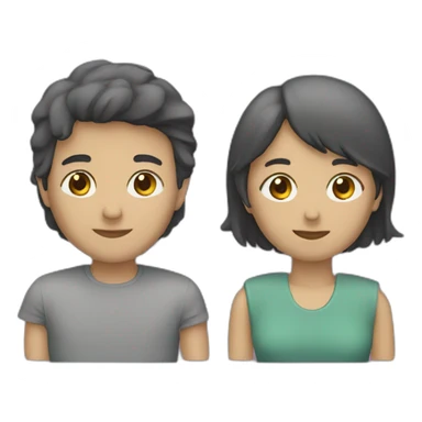 Dos personas abrazadas sticker