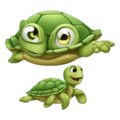 Tortue qui rigole sticker