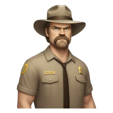 Jim Hopper David harbour sticker