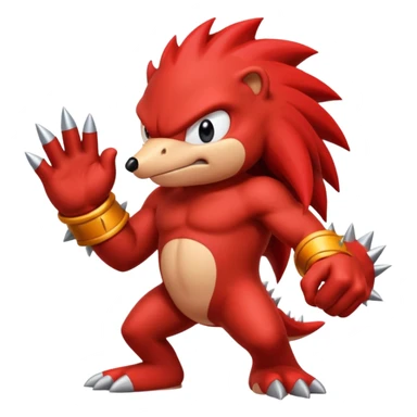 Sonic the hedgehog: Knuckles the echidna sticker