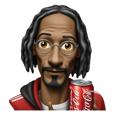 Snoop dogg with one Coca Cola can  sticker