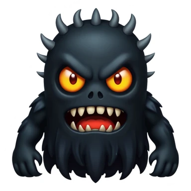 Créer un monstre noir sticker