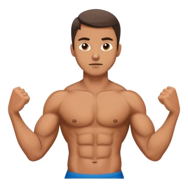 guy laying down abs exercise sticker